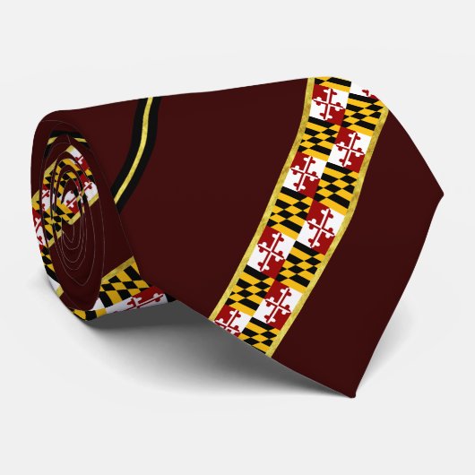 Maryland stripes Flagge Krawatte (Gerollt)