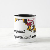 Maryland Swingers Tasse - Karte & Ananas (Zentrum)