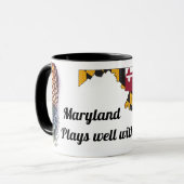 Maryland Swingers Tasse - Karte & Ananas (Vorderseite Links)