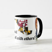 Maryland Swingers Tasse - Karte & Ananas (VorderseiteRechts)