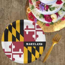 Maryland Tellers, Party, Sport, Maryland Flag Pappteller