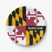 Maryland Tellers, Party, Sport, Maryland Flag Pappteller (Vorderseite)