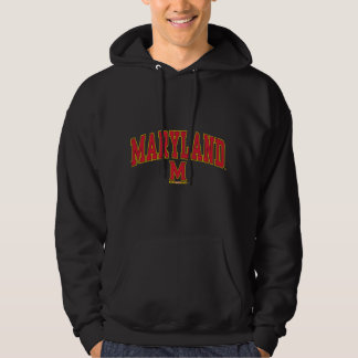Maryland Terrapins Arch über die schwarze offiziel Hoodie