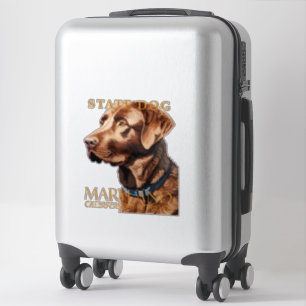 Maryland-Territorium Hund Der Retriever Aufkleber