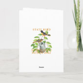 Maryland Territory Bird The Icterus galbula Feiertagskarte (Rückseite)