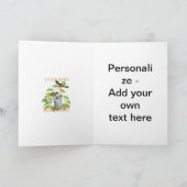 Maryland Territory Bird The Icterus galbula Feiertagskarte (Innenseite)