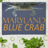 Maryland Territory Crustacean Callinectes sapidus Geschirrtuch (Gefaltet)