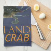 Maryland Territory Crustacean Callinectes sapidus Geschirrtuch (Viertel Falte)