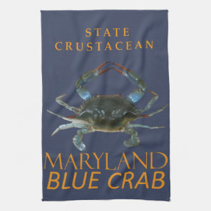 Maryland Territory Crustacean Callinectes sapidus Geschirrtuch