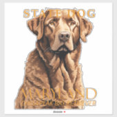 Maryland Territory Dog Retriever 2 Aufkleber (Blatt)