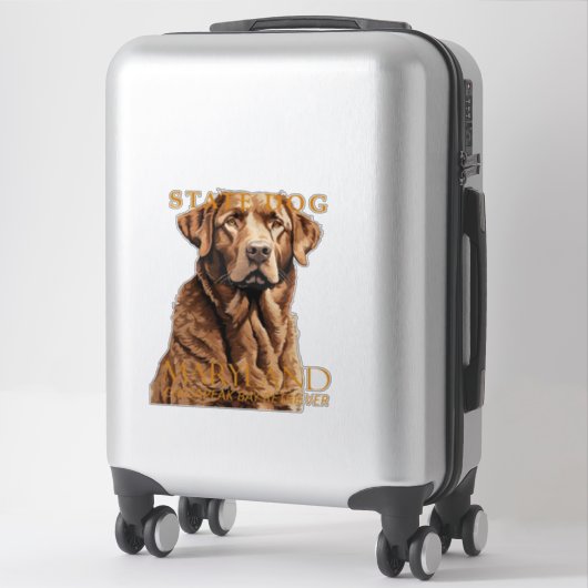 Maryland Territory Dog Retriever 2 Aufkleber (Koffer)