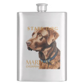 Maryland Territory Dog Retriever Flachmann (Vorderseite)