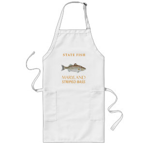 Maryland Territory Fish the Striped Bass Lange Schürze