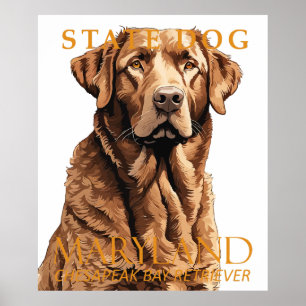 Maryland Territory Hund Der Retriever 2 Poster