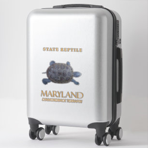 Maryland Territory Reptile the Freshwater Turtle Aufkleber