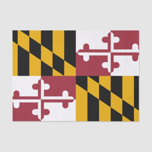 Maryland tissue paper, Maryland Flag tissue paper Seidenpapier (Vorderseite)