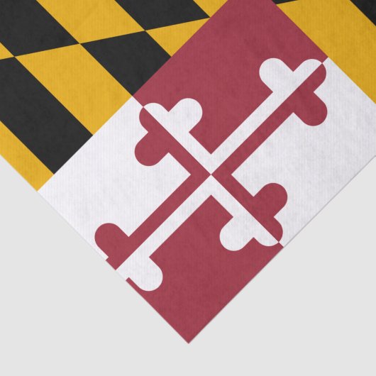 Maryland tissue paper, Maryland Flag tissue paper Seidenpapier (Ausschnitt)