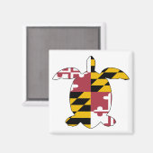 Maryland Turtle Magnet (Vorderseite/Rückseite)