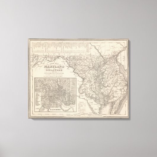 Maryland und Delaware 2 Leinwanddruck (Vorderseite)
