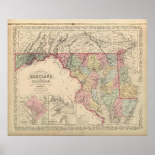 Maryland und Delaware 2 Poster