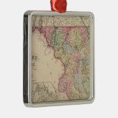 Maryland und Delaware 2 Silbernes Ornament (Rechts)
