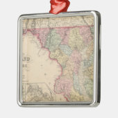 Maryland und Delaware 2 Silbernes Ornament (Links)