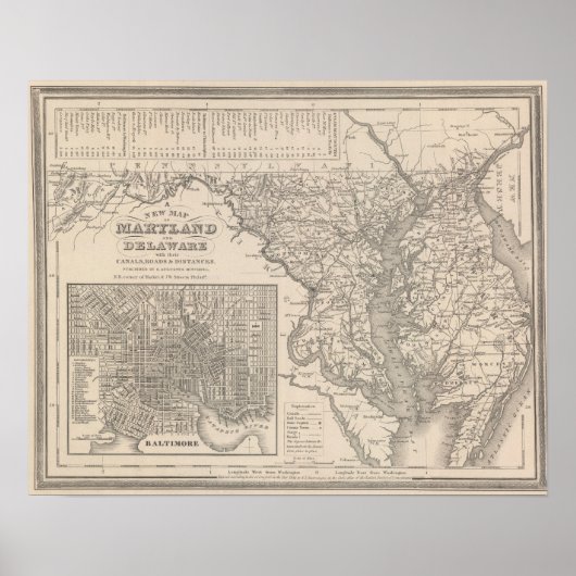 Maryland und Delaware Poster (Vorne)