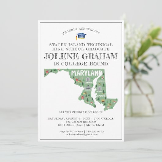 Maryland | Uni Bound Graduation Party (Stehend Vorderseite)