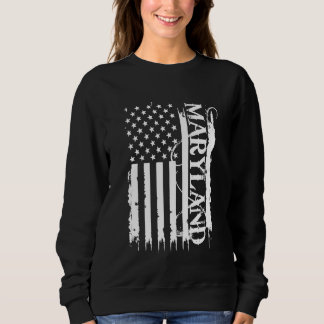 Maryland United Staaten beklagt US-Flagge Sweatshirt