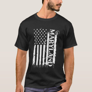 Maryland United Staaten beklagt US-Flagge T-Shirt