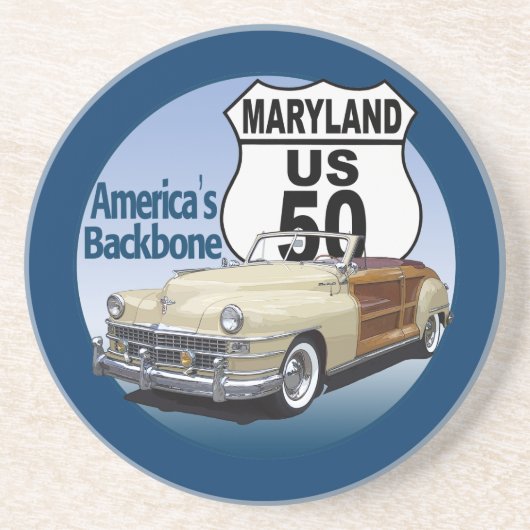 Maryland US Route 50 Getränkeuntersetzer (Vorne)