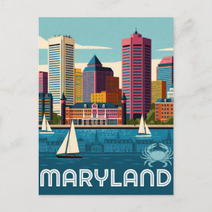Maryland USA Chesapeake Bay Atlantik Reise ⚓ Postkarte