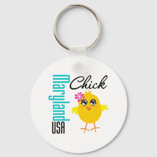 Maryland USA Chick Schlüsselanhänger
