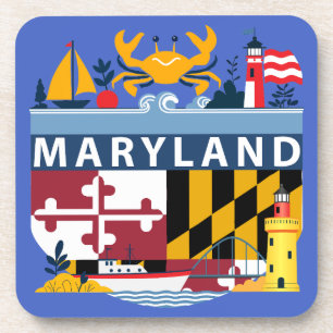 Maryland, USA Getränkeuntersetzer