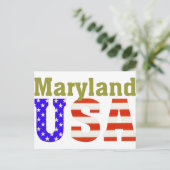 Maryland USA! Postkarte (Stehend Vorderseite)