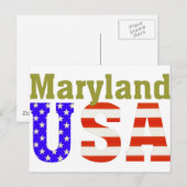 Maryland USA! Postkarte (Vorne/Hinten)