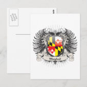 Maryland Wappen Postkarte (Vorne/Hinten)