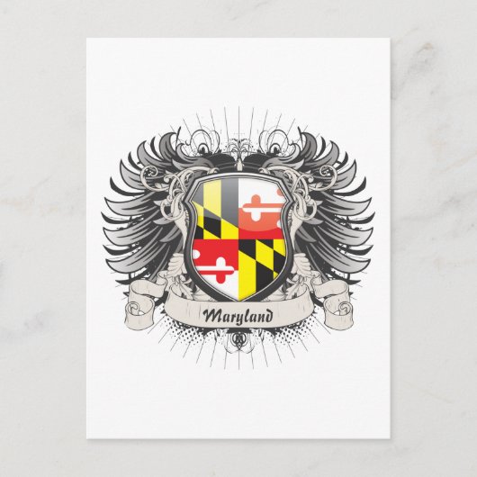 Maryland Wappen Postkarte (Vorderseite)