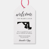 Maryland Wedding Welcome Geschenkanhänger (Vorderseite)