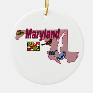 Maryland-Weihnachtsbaum-Verzierung Keramik Ornament