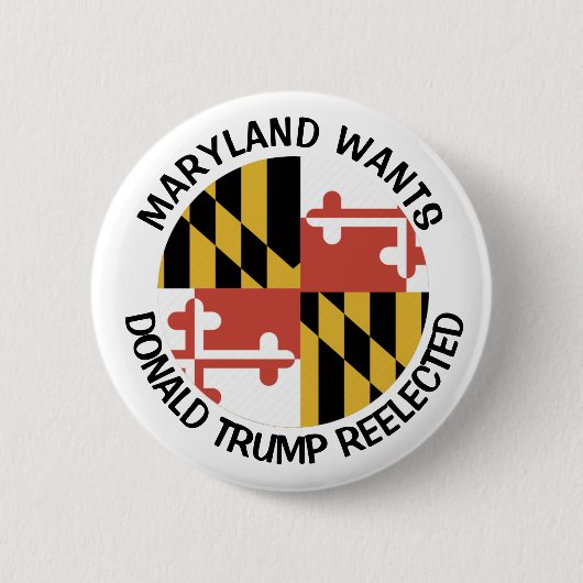 Maryland will Trump Button (Vorderseite)