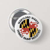Maryland will Trump Button (Vorne & Hinten)