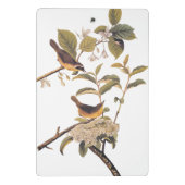 Maryland Yellowthroat Audubon Birds in Olive Tree Mini Klemmbrett (Rückseite)