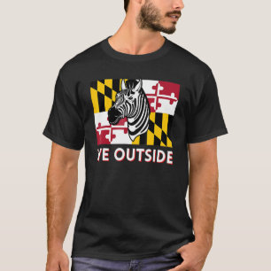 Maryland Zebra Dmv Zebra Pg Landkreis Zebra We Out T-Shirt