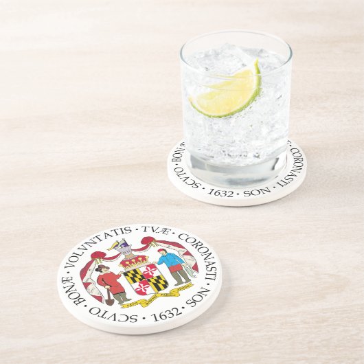 Maryland-Zeichen Getränkeuntersetzer (Seite)