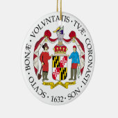 Maryland-Zeichen Keramik Ornament (Rechts)