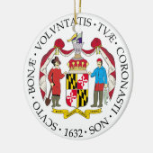 Maryland-Zeichen Keramik Ornament (Links)