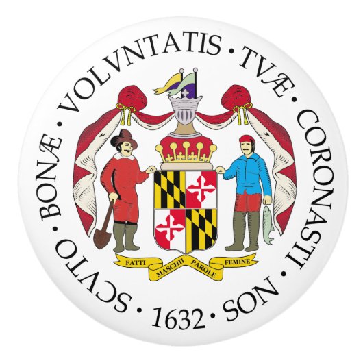 Maryland-Zeichen Keramikknauf (Vorderseite)