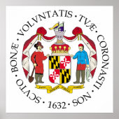 Maryland-Zeichen Poster (Vorne)