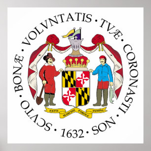 Maryland-Zeichen Poster